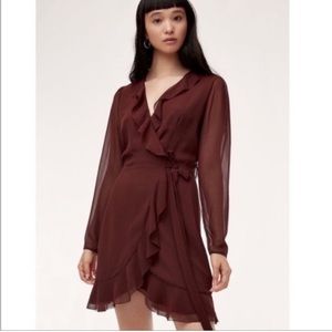 Aritzia - Wilfred Louise wrap dress size small